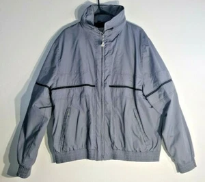 Retro Años 90 Normcore Pacific Trail Ropa Deportiva Gris Chaqueta Calentamiento Senderismo - Imagen 1 de 5