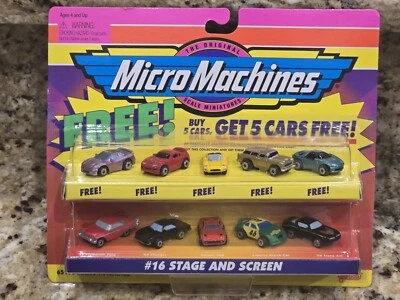 Micro Machines 1997 Orig. Scale Miniatures Ferrari Trans Am #16 Stage & Screens  - Image 1 of 4