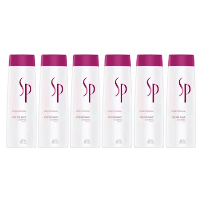 WELLA SP COLOR SAVE Shampoo Farbschutz-Shampoo für coloriertes Haar 6x 250 ml - Bild 1 von 4