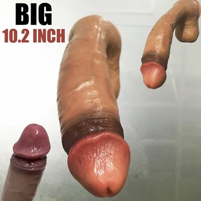 Enorme Consolador Silicona Líquida Sensación Realista Piel Suave Pene Succión Polla Grande EE. UU. Foto 1 de 4