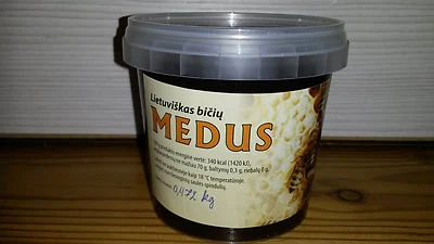 Pure, Raw, Organic, Unheated Honey 2021 From Wild Fields of Lithuania 0,5kg. - Image 1 of 4