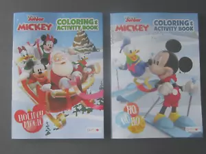 Disney Junior Mickey Mouse & Friends 2 Christmas Coloring & Activity Books NEW! - Imagen 1 de 13