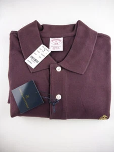 BROOKS BROTHERS POLO SHIRT 1818 Men's Performance ORIGINAL Burg XL  New $89 - Picture 1 of 2