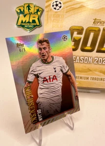 Topps UEFA UCL Gold 22/23 2022 2023 # Dejan Kulusevski # Numbered Parellel /5 - Bild 1 von 1