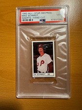 1983 All-Star Game Program Inserts Mike Schmidt Phillies HOF PSA 9 MINT