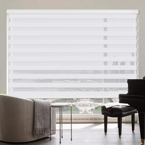 ZOKSUN Cordless Zebra Blinds for Windows, 73" W X 72" H Living Room Zebra Roller - Picture 1 of 12