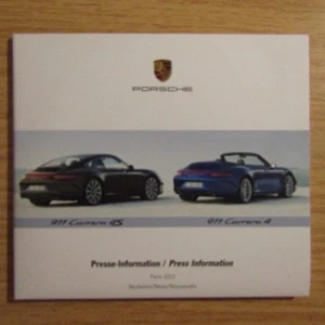 Porsche 911 Carrera 4 4S Cayenne diésel prensa información de prensa París 2012 - Imagen 1 de 3