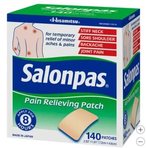 Salonpas pain relieving patch 140 patch - Pack of 1Pack (140 Patches Total) - Picture 1 of 3