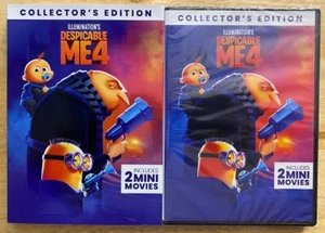 NEW DESPICABLE ME 4 DVD WITH SLIPCOVER COLLECTOR'S EDITION INCLUDES 2 MINI MOVIE - Picture 1 of 2