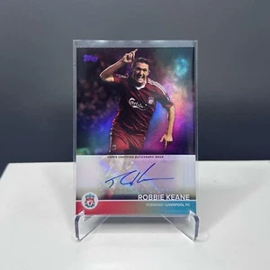 TOPPS LIVERPOOL TEAM SET 2021/22 AUTO Robbie Keane 04/15!! Purple Refractor - Picture 1 of 2