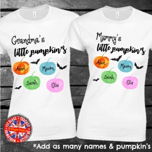 Halloween personalisiertes T-Shirt Geschenk Damen Mama Mama Nanny - Bild 1 von 1