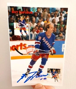 Guy Lafleur autograph photo 🔥 hand signed 🔥New York Rangers Montreal Canadiens - Bild 1 von 2