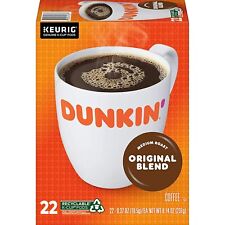 Dunkin' Donuts Original Blend Coffee 22 to 132 Count Keurig K cup Pick Any Size 