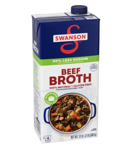 Caldo de carne Swanson 100 % natural, cartón de 32 oz - Imagen 1 de 1