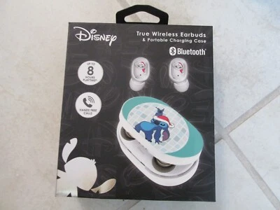 NUEVO DISNEY Stitch con Sombrero de Santa Verdaderos Auriculares Inalámbricos y Estuche de Carga Bluetooth Foto 1 de 3