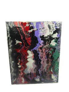 ABSTRACT PAINTING canvas Wall Art, Listed by Artist Signed MUSK YAI - Picture 1 of 3