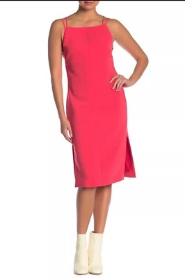 Vestido Rosa Caliente Rag & Bone Espalda Abierta Denton Tirantes Talla 00 $550 Foto 1 de 4