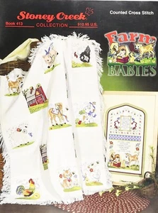Libro de patrones de punto de cruz GRANM BABIES Stoney Creek ~ motivos y anuncio de nacimiento - Imagen 1 de 2