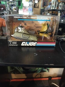 Armadillo Tank vs Serpentor's Air Chariot G.I. JOE COBRA 25th MIB NEW - Picture 1 of 7