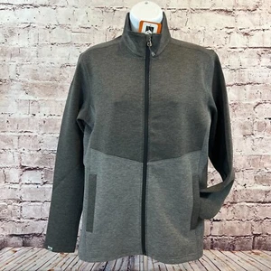 Storm Creek grau Luxe Interlock weich faltenfrei durchgehender Reißverschluss kompakte Jacke Small - Bild 1 von 9
