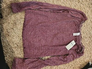 Girls Justice NWT Size 10 Crop Sweater Burgundy. More Styles Available. - Picture 1 of 3