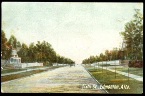 SIXTH ST. - EDMONTON, AB POSTCARD - Bild 1 von 1