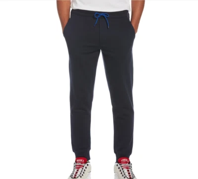 Perry Ellis America Men's Navy Blue Contrast Drawcord Fleeve Sweatpants, NWT - Image 1 of 4
