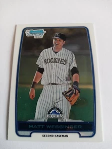 2012 Bowman Chrome Matt Wessinger 1st Rookie Rc #BDPP118 Baseball MLB Rockies - Photo 1 sur 1