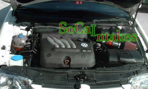 红色进气系统套件 适用于 1999 - 2005 年大众甲壳虫 1.8L 1.9L 2.0L 2.8L — 第 1/1 张图片