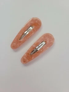 INC International Concepts 2-Pc Pink  Hair Barrette Set - MSRP $24 - Picture 1 of 3