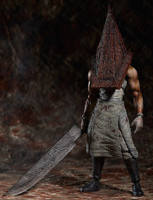 Game Silent Hill Pyramid Head Cosplay Weapon Red Pyramid Thing Headgear  Machete Prop Halloween Christmas Customized Accessory