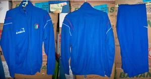 PANTALONI+GIACCA TUTA NAZIONALE ITALIA 90 WORLD CUP DIADORA CALCIO SOCCER - Imagen 1 de 1