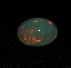 Natural Multi Fire Opal Cabochon 1.55 Ct Certified Loose Gemstone