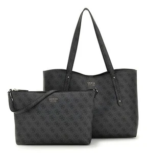 GUESS Brenton Tote Shopper Schultertasche Tasche Coal Logo dunkelgrau Neu - Bild 1 von 3