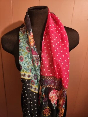 女士花卉波点彩色无限围巾 — 第 1/4 张图片