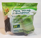 Duck Brand Pipe Wrap Insulation Hot/Cold 3" wide x 1/11" thick x 25