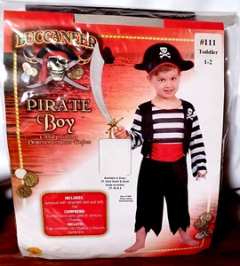 Rubie's Pirate Boy Buccaneer Costume Child Toddler 1-2 - Picture 1 of 2