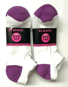 3/6/12 Paar sportliche tief geschnittene Damensocken weiß Baumwolle Stretch Größe 9-11. USA - Bild 1 von 3