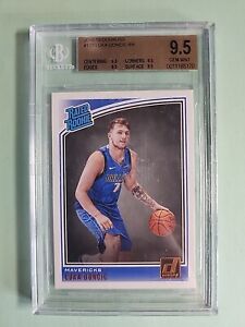 2018-19 Panini Donruss Rated Rookie Luka Doncic RC #177 BGS 9.5 Mavericks