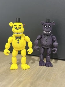 FNAF Movie Golden Freddy and Shadow Freddy 2 Pack Five Nights At Freddys - Picture 1 of 5