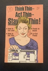 1987 Vintage Think Thin Act Thin Stay Thin! Diätheft 753 von Alisa Rockwell - Bild 1 von 4