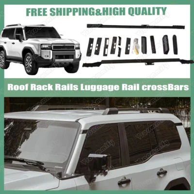 2PCS Roof Rail Rack Set bar Fit for  Land Cruiser Prado 250 J250 LC250 2024-2025 - Image 1 of 4