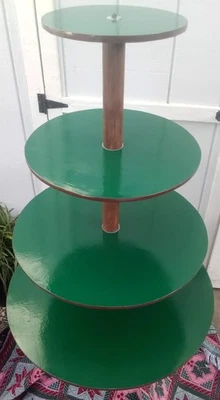 4 Tier Platform Christmas Tree / Village Stand, 4FT X 30 Inches, Easy Assembly - Image 1 of 4