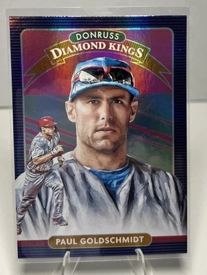 2020 Panini Donruss - Diamond Kings Paul Goldschmidt #25 Holo Blue - Image 1 of 2
