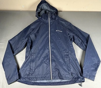 Chaqueta Columbia Switchback Azul Oscuro Mujer L Cortavientos Ligera Cremallera Completa Foto 1 de 4