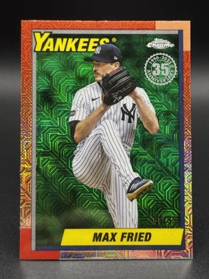 Actualización Topps 2025 Max Fried Silver Pack Chrome Mojo #U90C-24 verde/99 Foto 1 de 2