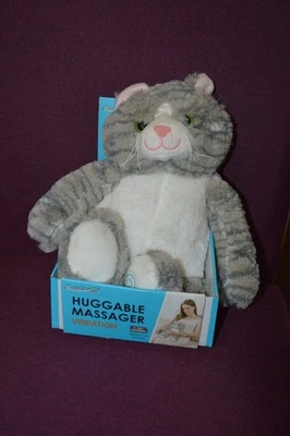 HealthTouch обнимаемый массажер серый Cat вибрации отлично подходит для релаксации новый E3 - Изображение 1 из 3