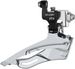 microSHIFT R9-F Triple Front Derailleur - 9-Speed, Triple, For 50/39/30 Rings, - Picture 1 of 1