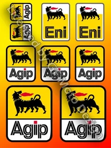 AGIP Eni Oils Lubricants Stickers Decals Graphics Aprilia Ducati Laminated - Bild 1 von 1
