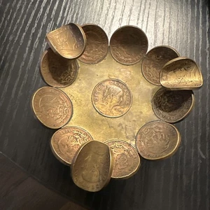 Vintage mexikanischer Münzaschenbecher 3,25" Durchmesser - Bild 1 von 2